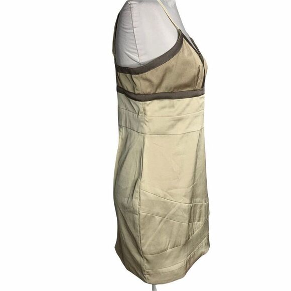 Romeo & Juliet Bandage Bodycon Mini Dress S Cream Sweetheart Adjustable Strap - Picture 3 of 7